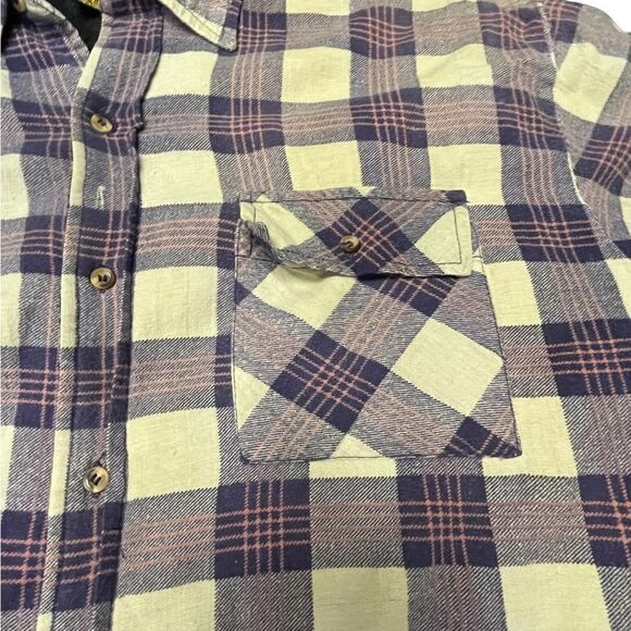 90s Highland Outfitters heavy flannel button shirt size large - Picture 7 of 7